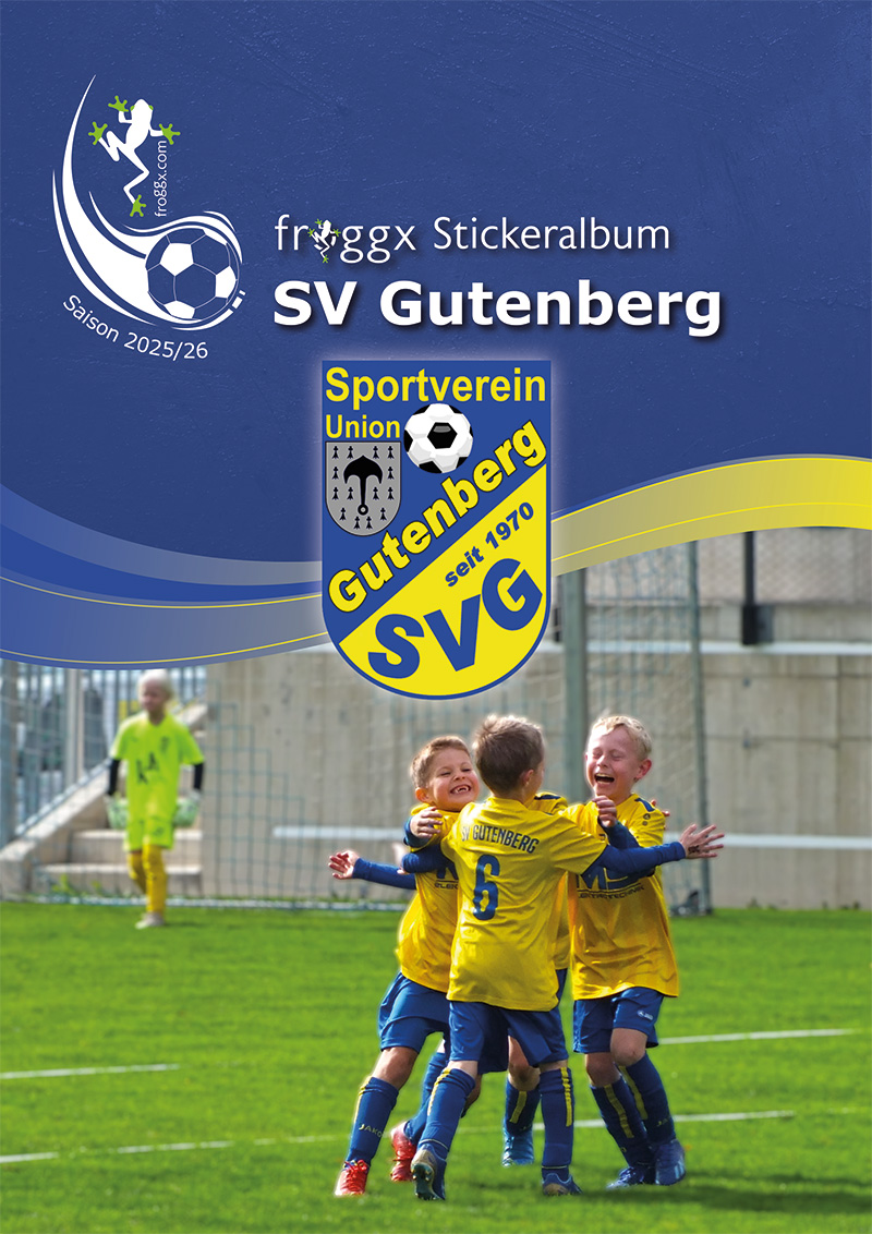 SV Gutenberg- Startpaket (1 Stickeralbum + 4 Sticker)