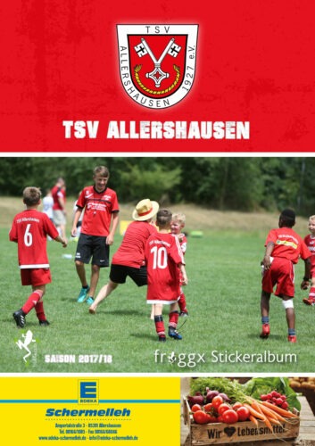 froggx stickeralbum verein 240 tsv allershausen d 85 titelseite